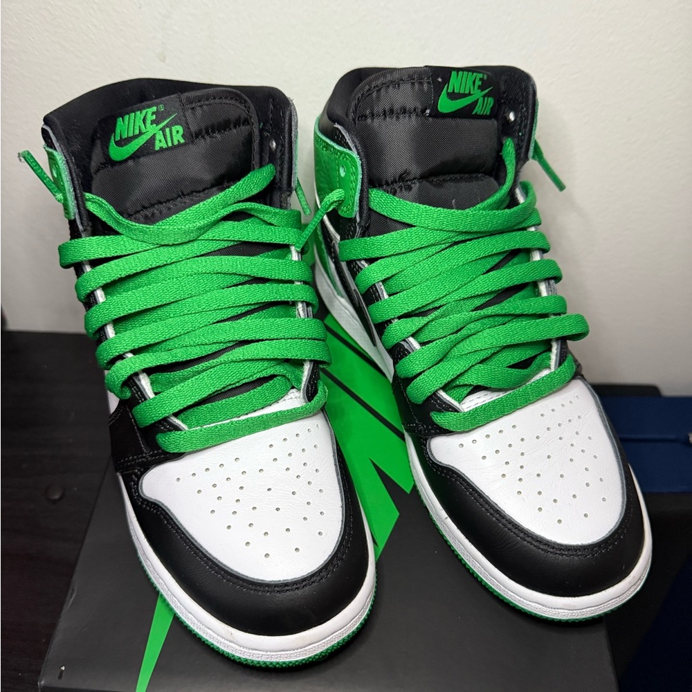 Jordan Kids Sneakers Black Green White